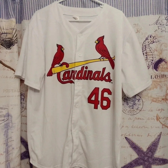 Paul Goldschmidt St Louis Cardinals Jersey SGA White Short Sleeve Men XL - Picture 8 of 8